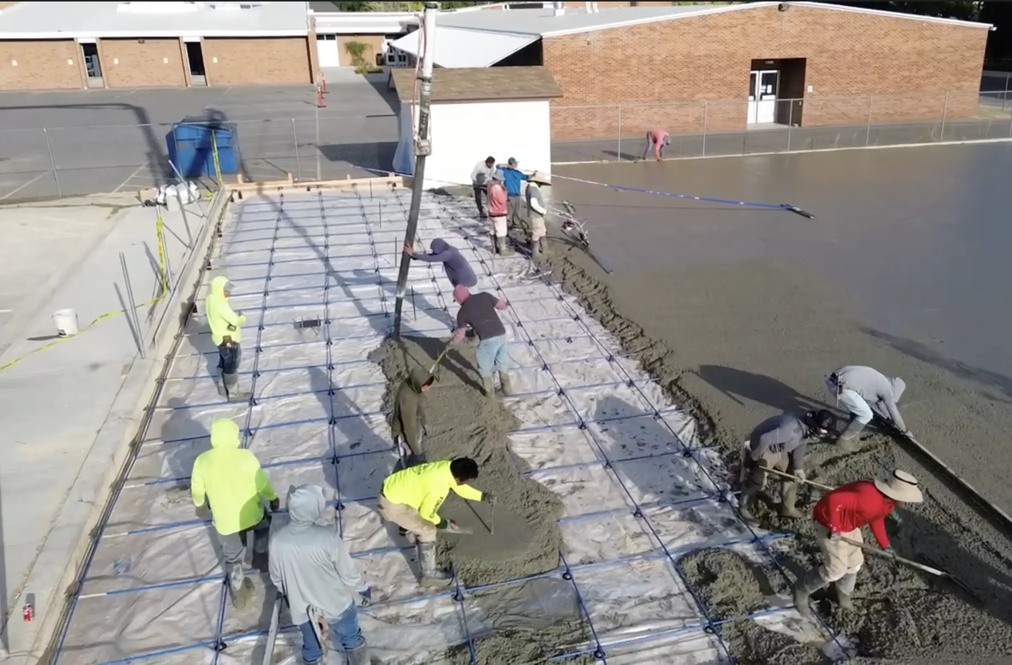 All Purpose Concrete crew on a job site in Utah County